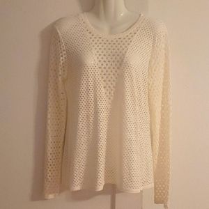 Bcbgmaxazria ivory blouse